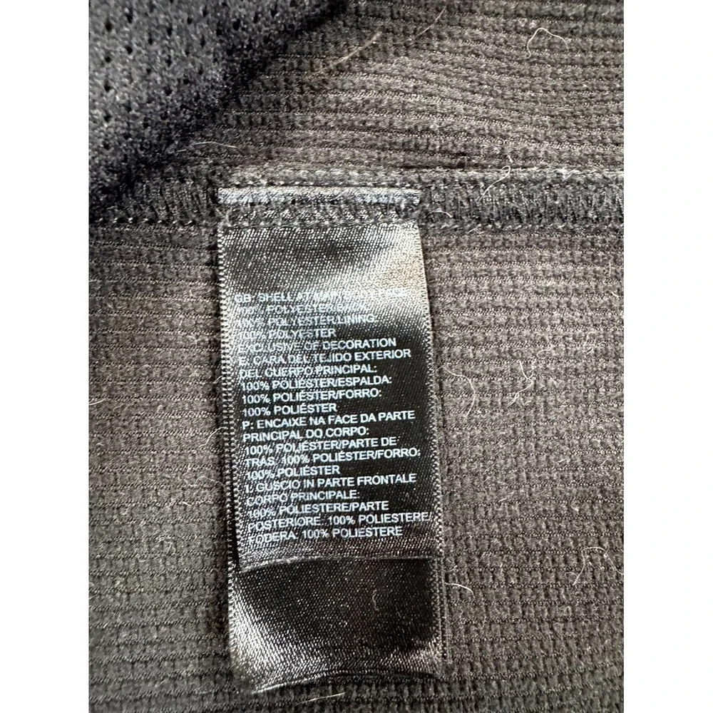 The North Face Ridgewall Soft Shell Vest Mens Large Gray Full Zip Embroidered